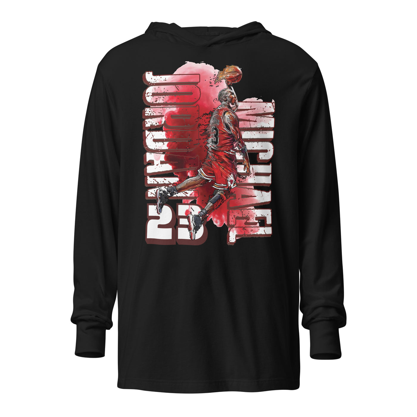 Micheal Jordan Hooded long-sleeve tee