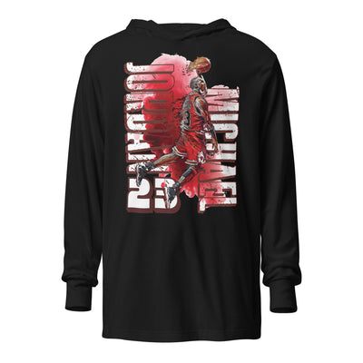 Micheal Jordan Hooded long-sleeve tee