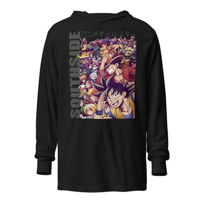 Southside anime Hooded long-sleeve tee