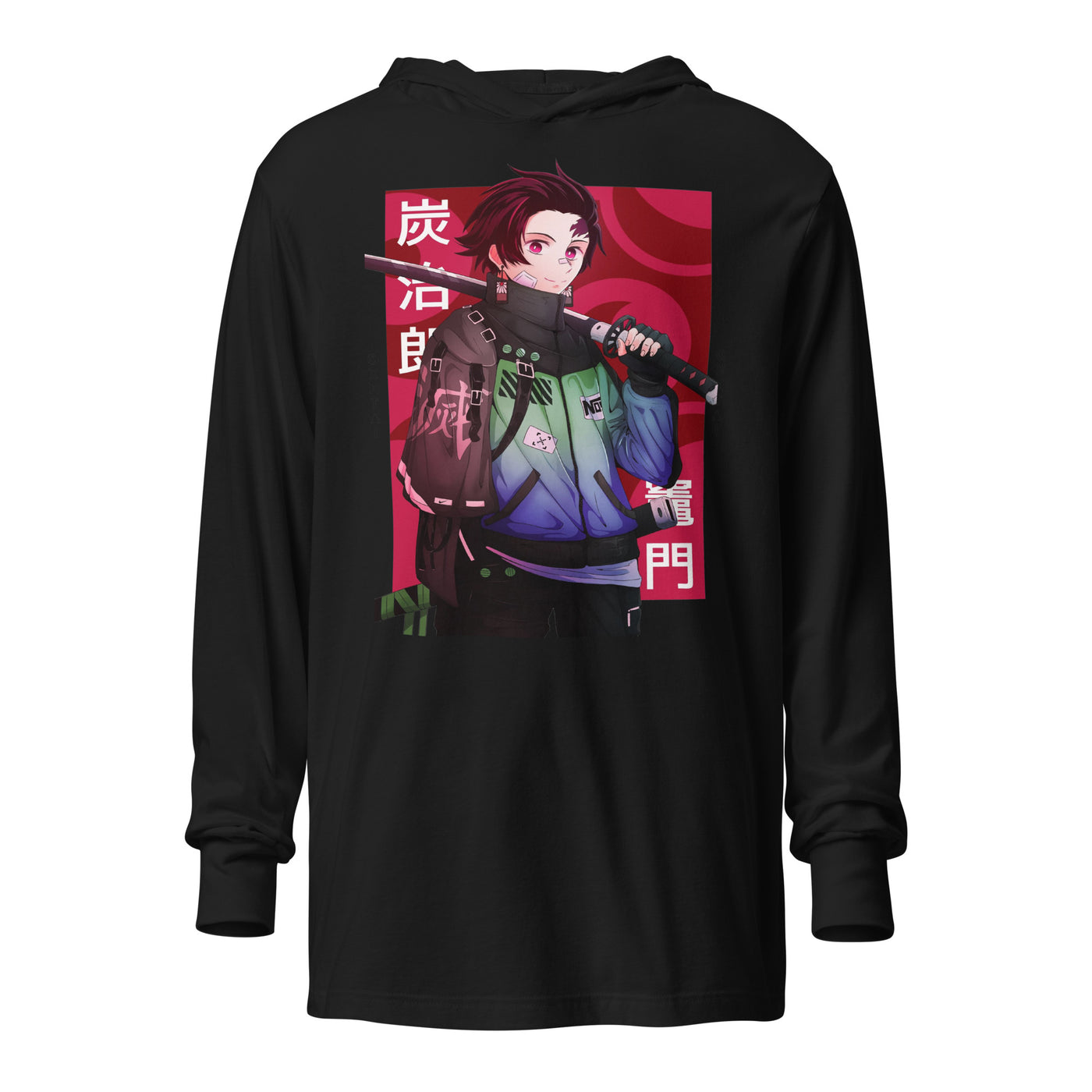 Tanjiro streetwear Hooded long-sleeve tee