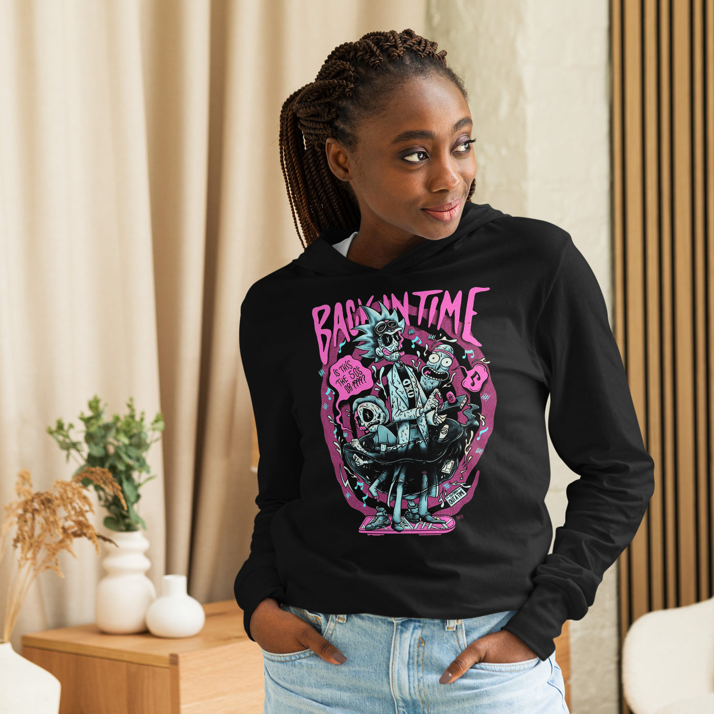 Rick & Morty Hooded long-sleeve tee