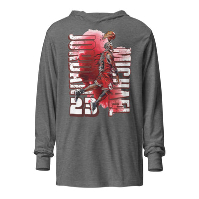 Micheal Jordan Hooded long-sleeve tee