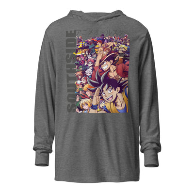 Southside anime Hooded long-sleeve tee