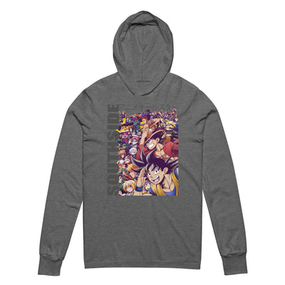 Southside anime Hooded long-sleeve tee