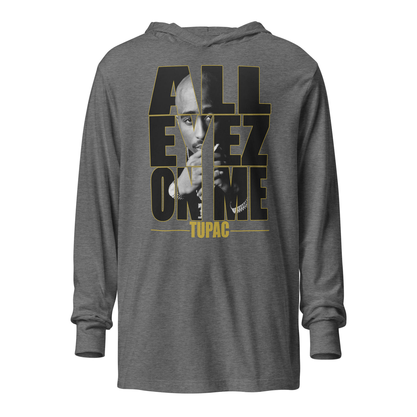 All Eye On Me Hooded long-sleeve tee