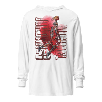 Micheal Jordan Hooded long-sleeve tee