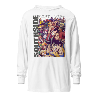 Southside anime Hooded long-sleeve tee