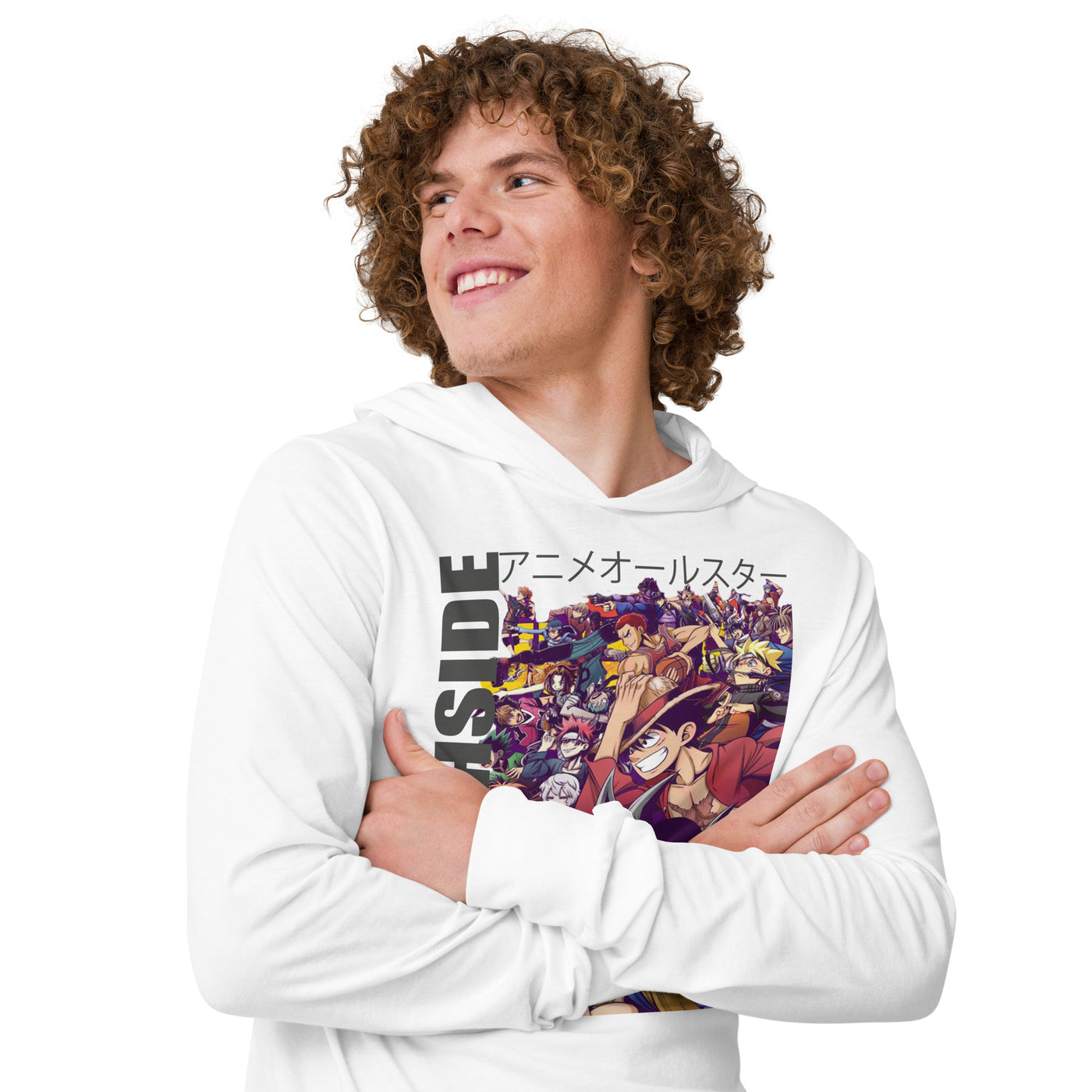 Southside anime Hooded long-sleeve tee