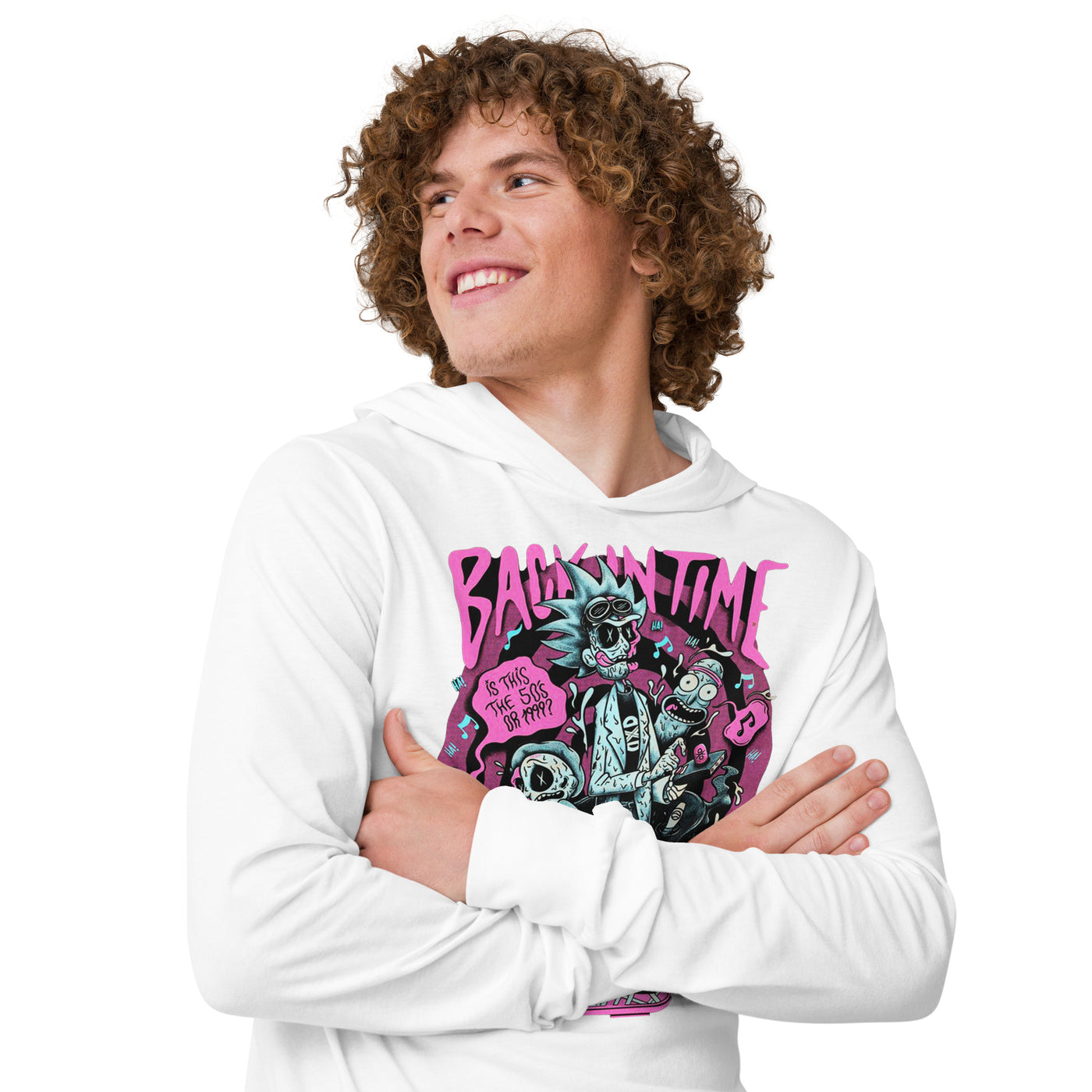 Rick & Morty Hooded long-sleeve tee