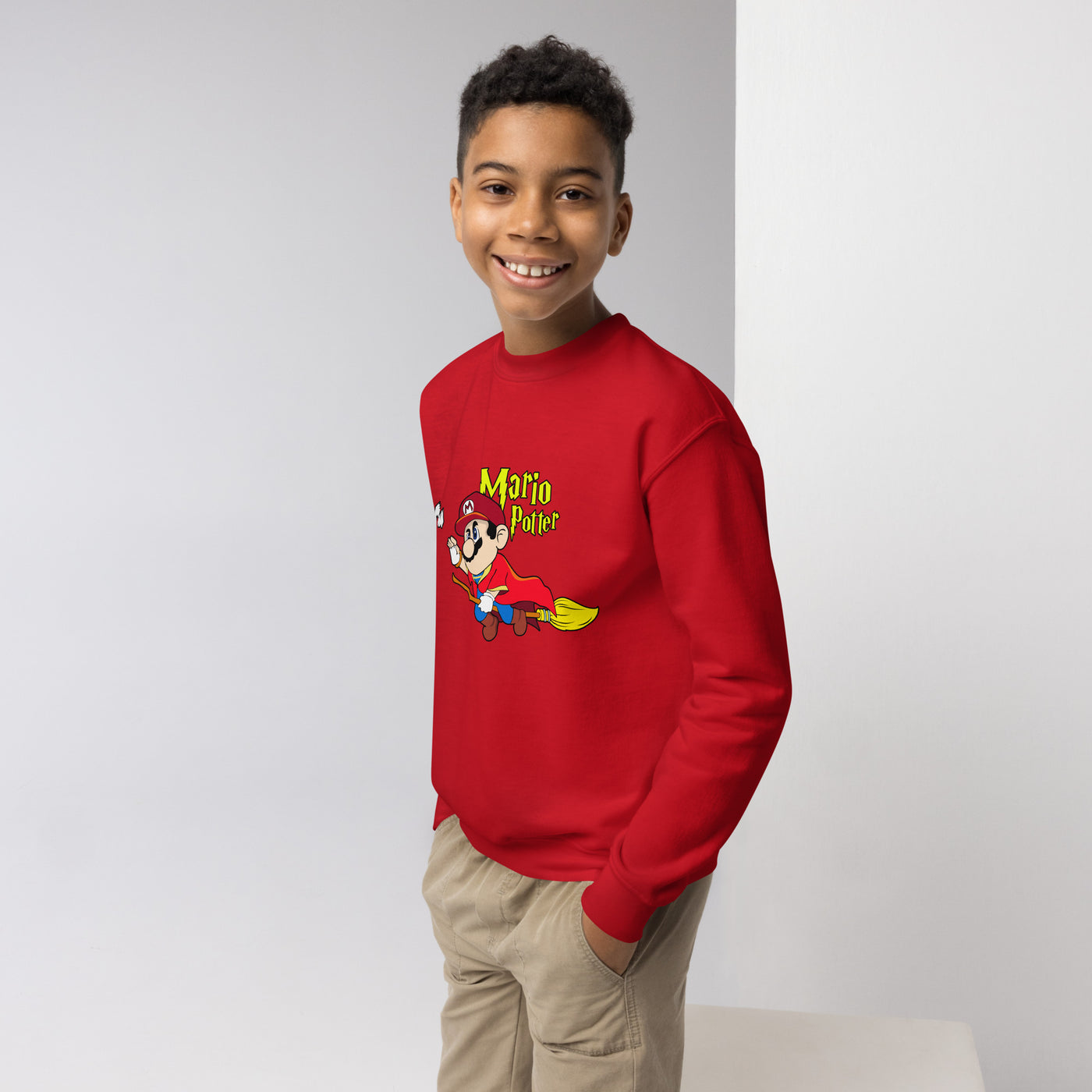 Mario Potter Youth crewneck sweatshirt