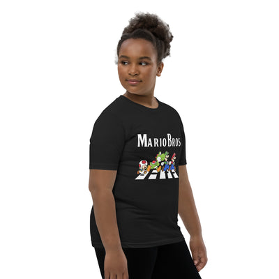 Mario Bros Beatles walk Youth T-Shirt