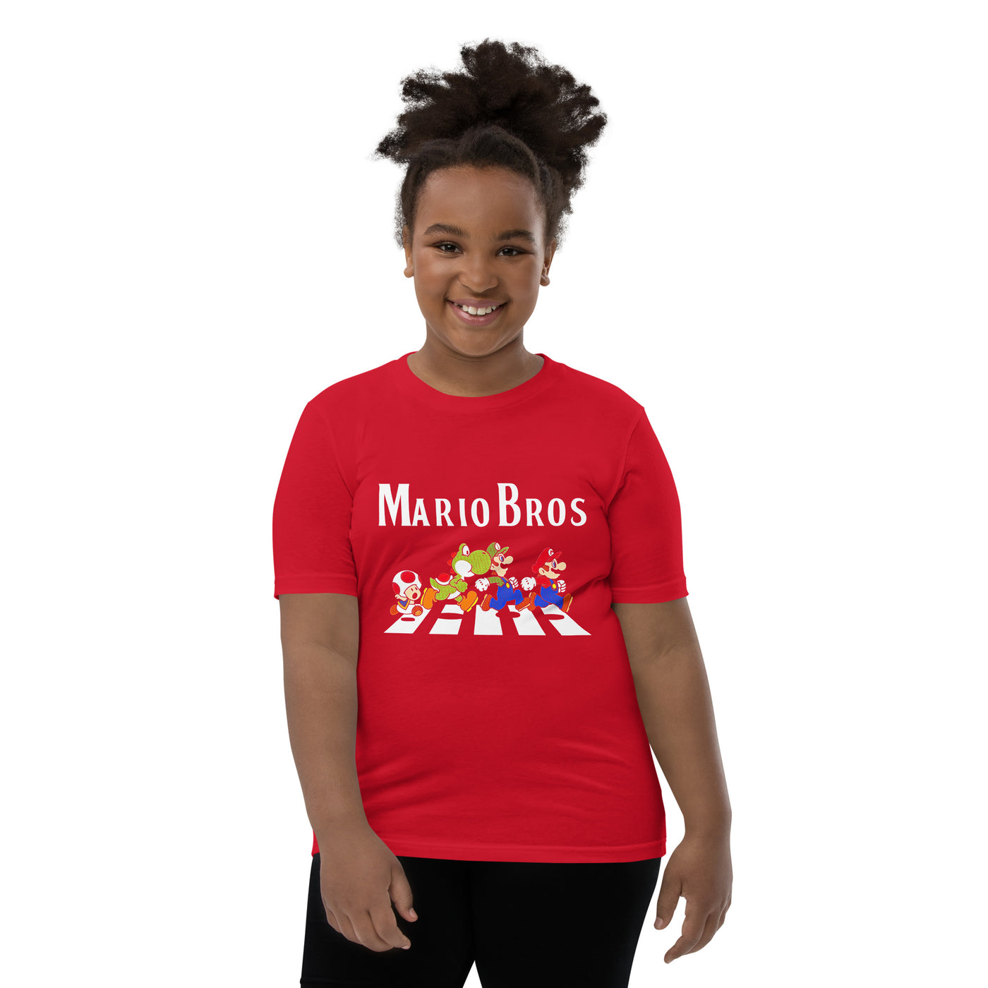 Mario Bros Beatles walk Youth T-Shirt