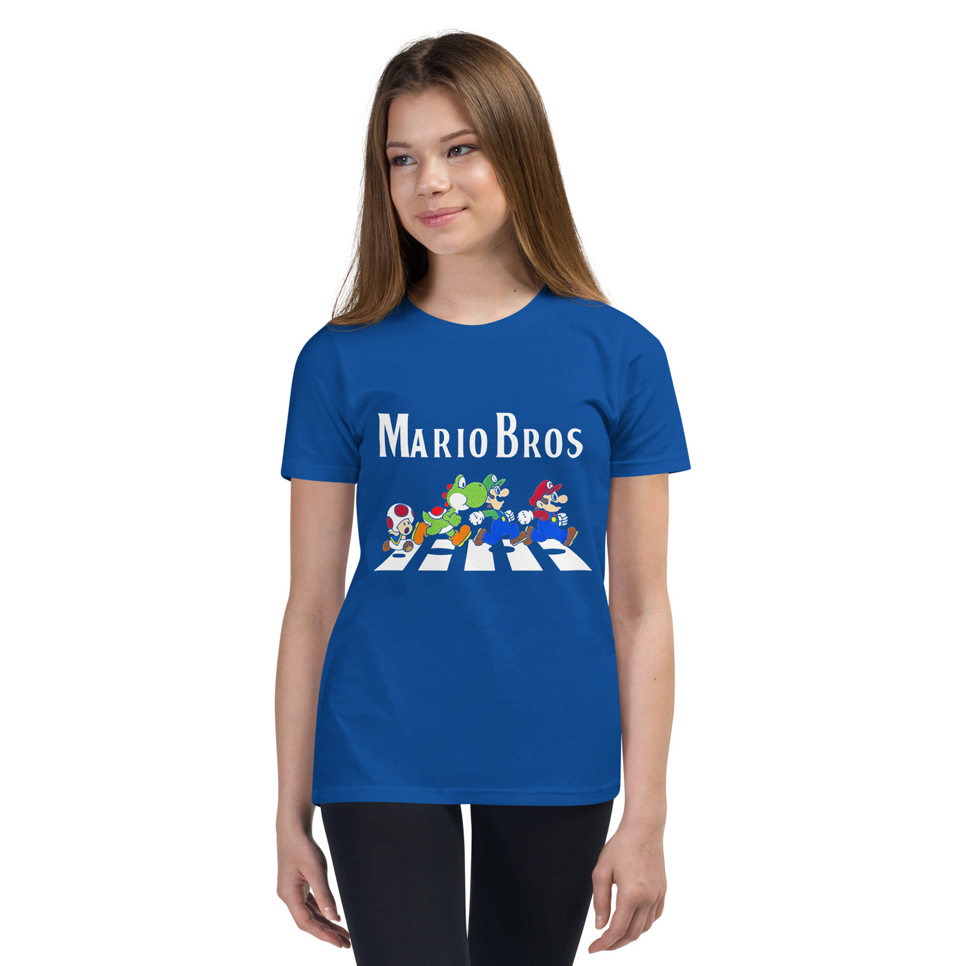 Mario Bros Beatles walk Youth T-Shirt