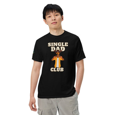 Single Dad Club Men’s garment-dyed heavyweight t-shirt