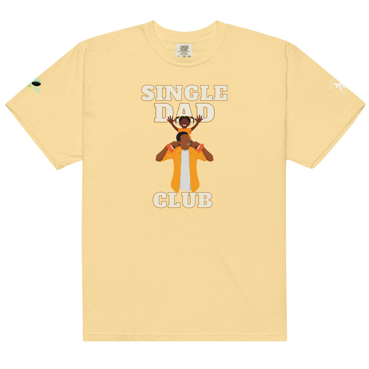 Single Dad Club Men’s garment-dyed heavyweight t-shirt