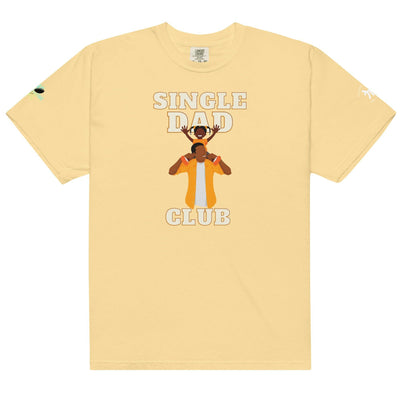 Single Dad Club Men’s garment-dyed heavyweight t-shirt