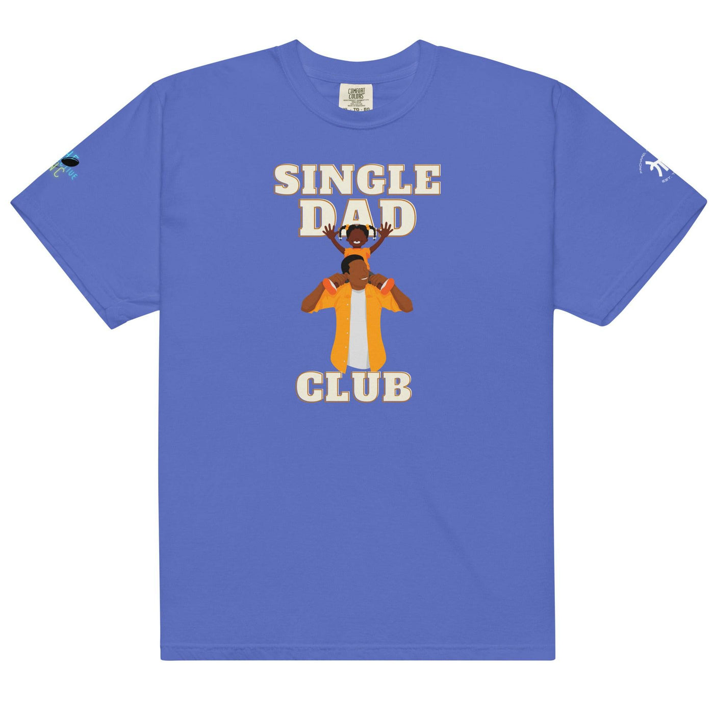 Single Dad Club Men’s garment-dyed heavyweight t-shirt