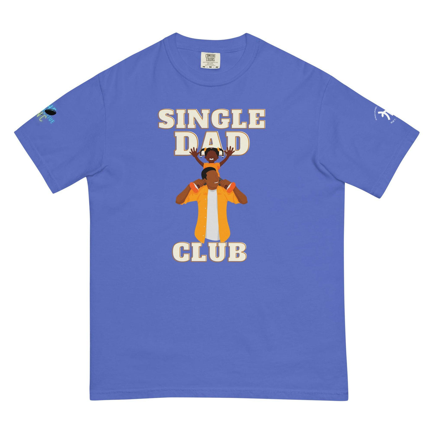 Single Dad Club Men’s garment-dyed heavyweight t-shirt