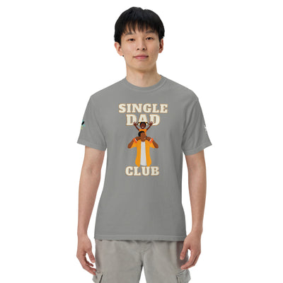 Single Dad Club Men’s garment-dyed heavyweight t-shirt