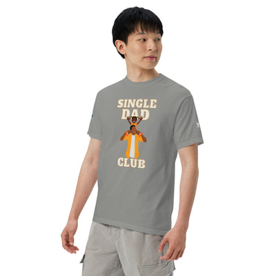 Single Dad Club Men’s garment-dyed heavyweight t-shirt