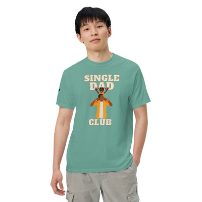 Single Dad Club Men’s garment-dyed heavyweight t-shirt