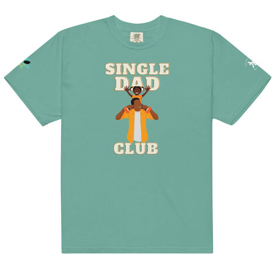 Single Dad Club Men’s garment-dyed heavyweight t-shirt