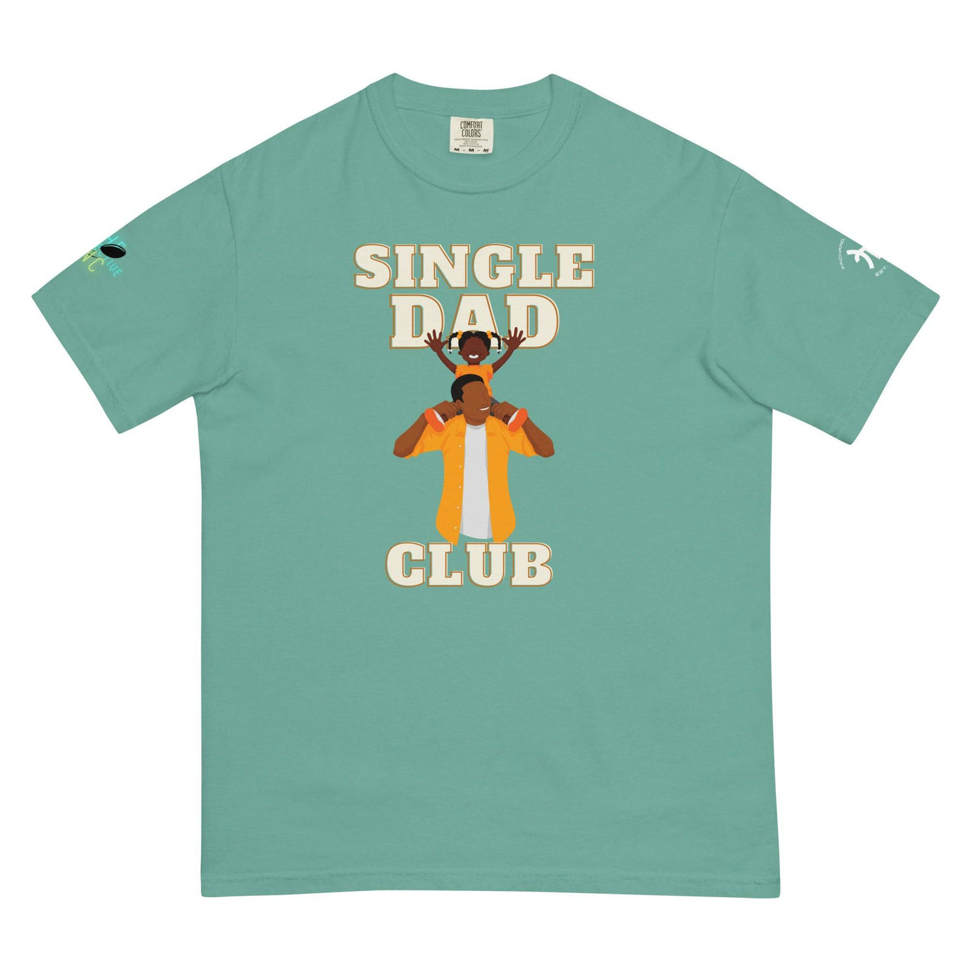 Single Dad Club Men’s garment-dyed heavyweight t-shirt