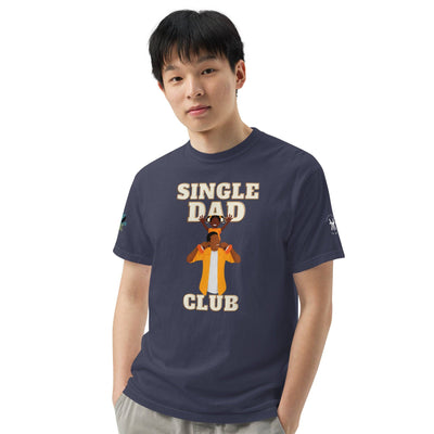 Single Dad Club Men’s garment-dyed heavyweight t-shirt