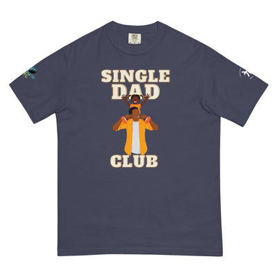 Single Dad Club Men’s garment-dyed heavyweight t-shirt