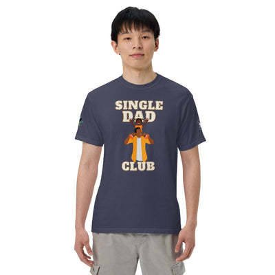 Single Dad Club Men’s garment-dyed heavyweight t-shirt