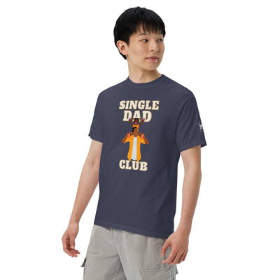 Single Dad Club Men’s garment-dyed heavyweight t-shirt